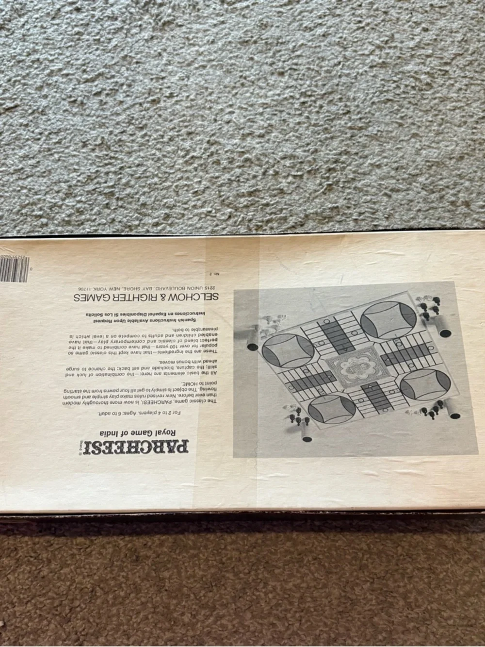 PARCHEESI Deluxe Edition 1975 Vintage Game Selchow & Righter Royal Game of India